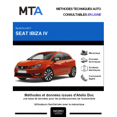 MTA Seat Ibiza IV HAYON 3 portes de 09/2015 à ce jour