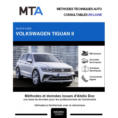 MTA Volkswagen Tiguan II BREAK 5 portes de 04/2016 à ce jour