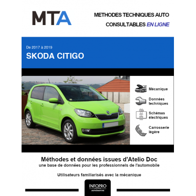 MTA Skoda Citigo HAYON 5 portes de 03/2017 à ce jour