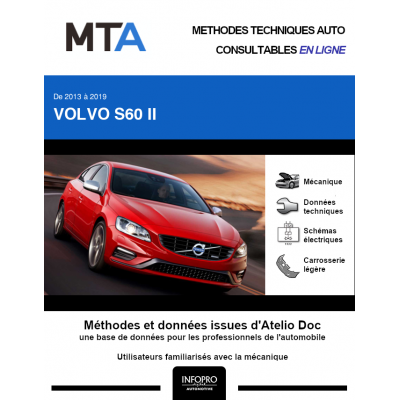 MTA Volvo S60 II BERLINE 4 portes de 04/2013 à ce jour