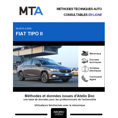 MTA Fiat Tipo II BERLINE 4 portes de 12/2015 à ce jour