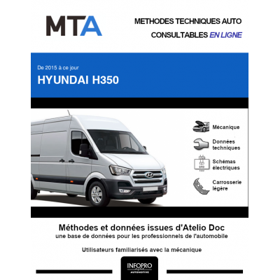 MTA Hyundai H350 FOURGON 4 portes de 06/2015 à ce jour