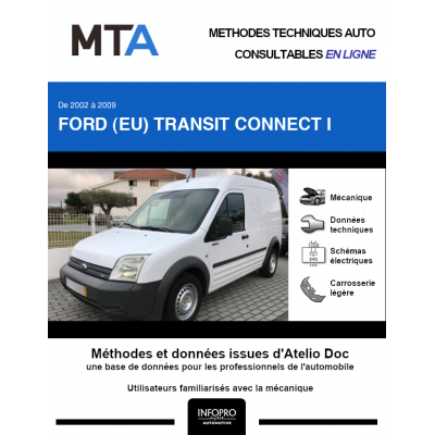 MTA Ford (eu) Transit connect I FOURGON 3 portes de 09/2002 à 04/2009