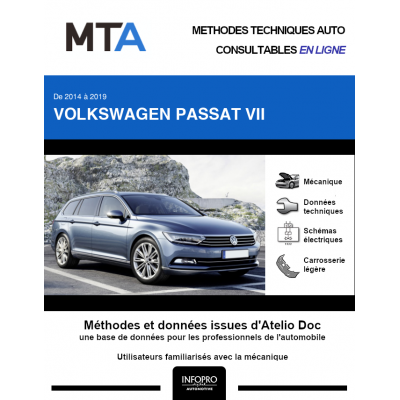MTA Volkswagen Passat VII BREAK 5 portes de 09/2014 à ce jour
