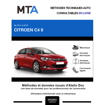 MTA Citroen C4 II HAYON 5 portes de 11/2014 à ce jour