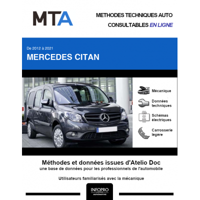 MTA Mercedes Citan BREAK 5 portes de 10/2012 à ce jour