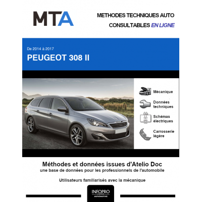 MTA Peugeot 308 II BREAK 5 portes de 02/2014 à 08/2017