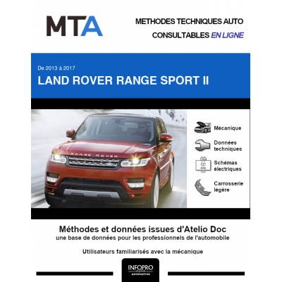 MTA Land rover Range sport II BREAK 5 portes de 06/2013 à ce jour