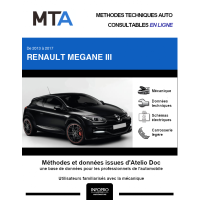 MTA Renault Megane III COUPE 3 portes de 10/2013 à 06/2017