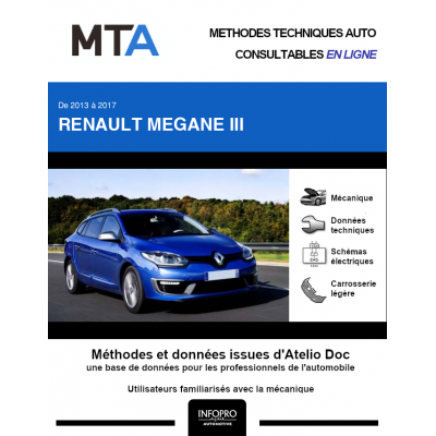 MTA Renault Megane III BREAK 5 portes de 10/2013 à 03/2017