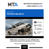 MTA Toyota Hilux IV PICKUP 2 portes de 01/2012 à ce jour