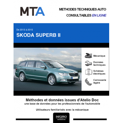 MTA Skoda Superb II BREAK 5 portes de 05/2013 à 03/2016