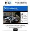 MTA Vauxhall Cascada CABRIOLET 2 portes de 02/2013 à ce jour