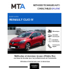 MTA Renault Clio IV HAYON 5 portes de 07/2012 à 12/2016