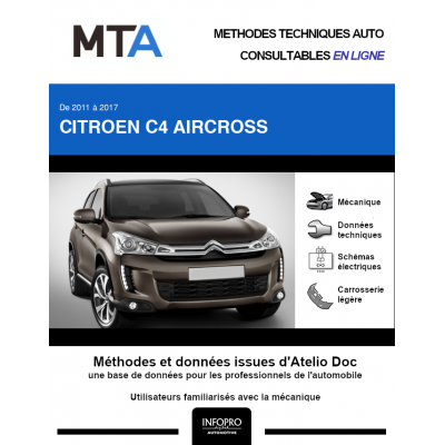 MTA Citroen C4 aircross BREAK 5 portes de 10/2011 à ce jour