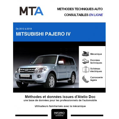 MTA Mitsubishi Pajero IV BREAK 5 portes de 01/2012 à ce jour