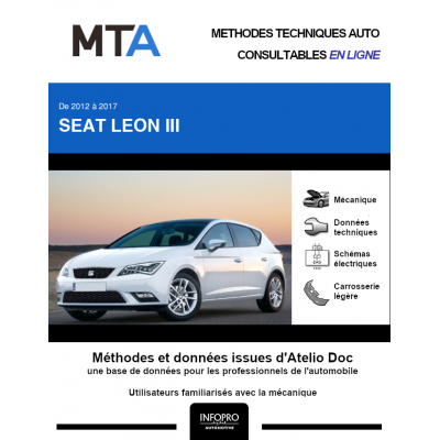 MTA Seat Leon III HAYON 5 portes de 10/2012 à ce jour