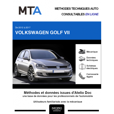 MTA Volkswagen Golf VII HAYON 5 portes de 10/2012 à 06/2017
