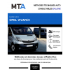 MTA Opel Vivaro I CHASSIS CABINE 2 portes de 08/2006 à 03/2015