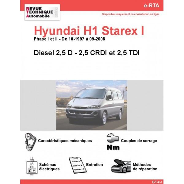 Revue Technique Hyundai H1 Starex I Diesel (RTA) - Site officiel ETAI