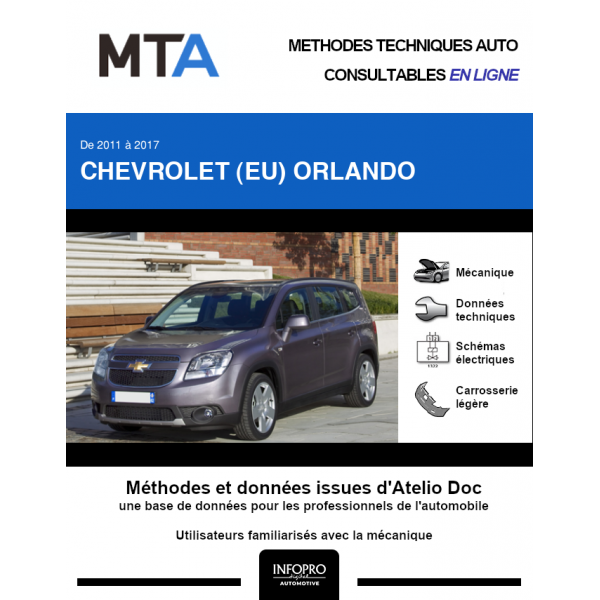 MTA Chevrolet (eu) Orlando MONOSPACE 5 portes de 01/2011 à ce jour