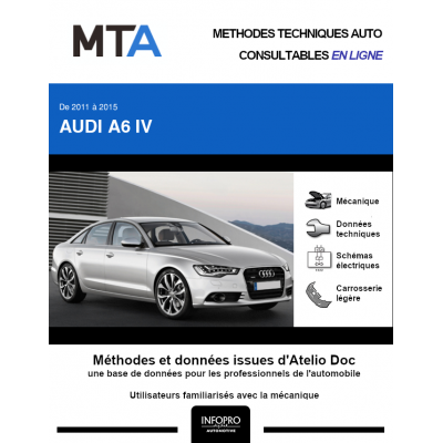 MTA Audi A6 IV BERLINE 4 portes de 01/2011 à 02/2015