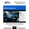 MTA Nissan Primastar CHASSIS CABINE 2 portes de 08/2006 à ce jour