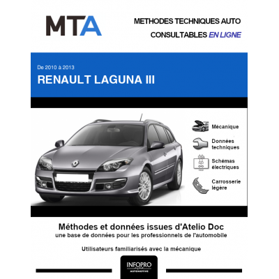 MTA Renault Laguna III BREAK 5 portes de 11/2010 à 03/2013