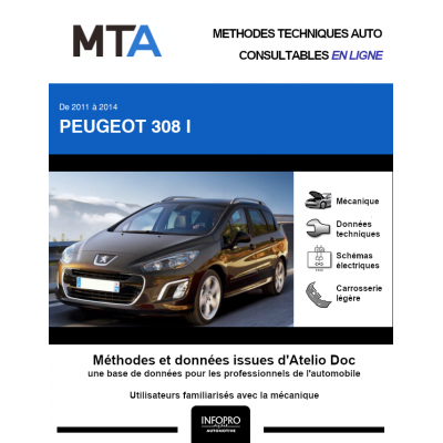 MTA Peugeot 308 I BREAK 5 portes de 04/2011 à 12/2014