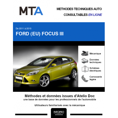 MTA Ford (eu) Focus III HAYON 5 portes de 01/2011 à 04/2015