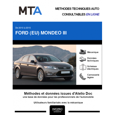MTA Ford (eu) Mondeo III HAYON 5 portes de 09/2010 à 03/2015