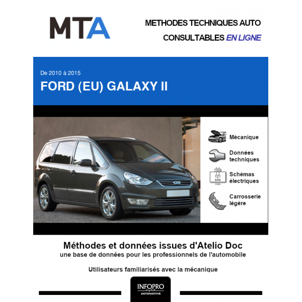 MTA Ford (eu) Galaxy II MONOSPACE 5 portes de 03/2010 à 09/2015
