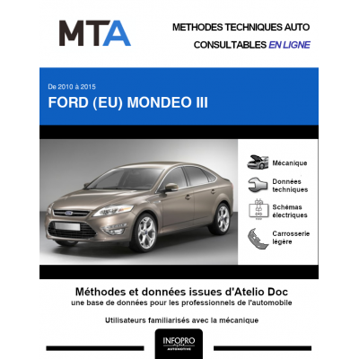 MTA Ford (eu) Mondeo III BERLINE 4 portes de 09/2010 à 03/2015