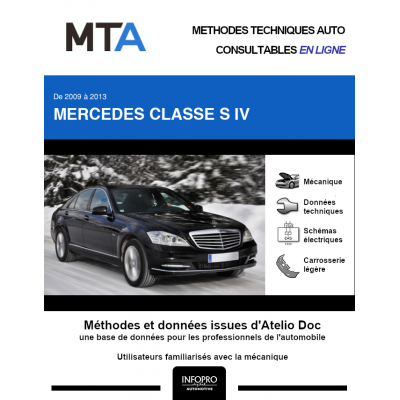 MTA Mercedes Classe s IV BERLINE 4 portes de 06/2009 à 06/2013