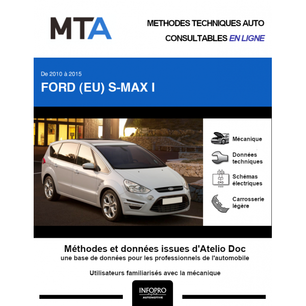 MTA Ford (eu) S-max I MONOSPACE 5 portes de 03/2010 à 12/2015