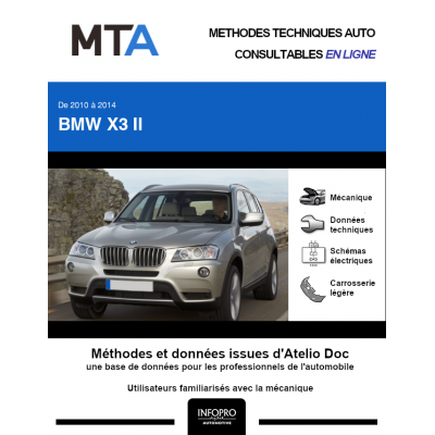 MTA Bmw X3 II BREAK 5 portes de 09/2010 à 06/2014