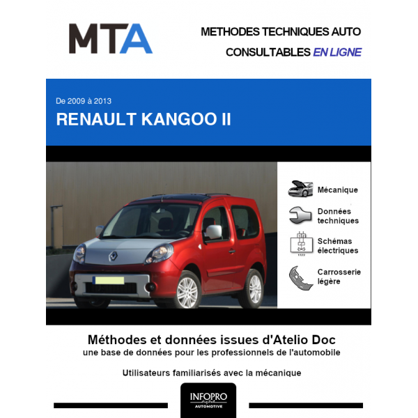 MTA Renault Kangoo II BREAK 3 portes de 01/2009 à 03/2013