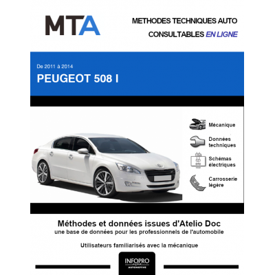 MTA Peugeot 508 I BERLINE 4 portes de 01/2011 à 12/2014