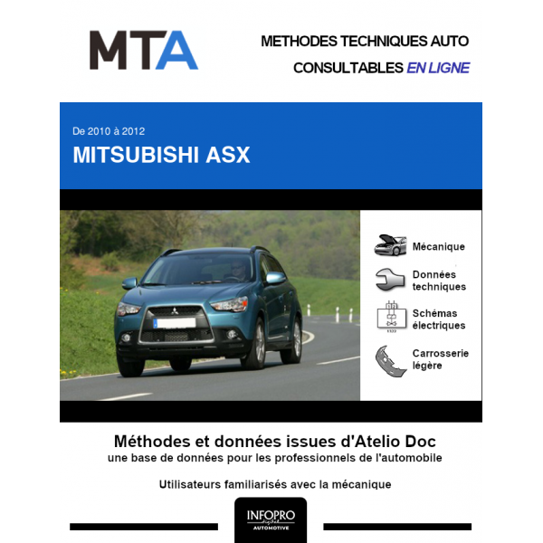 MTA Mitsubishi Asx BREAK 5 portes de 06/2010 à 05/2012