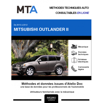 MTA Mitsubishi Outlander II BREAK 5 portes de 01/2010 à 09/2012