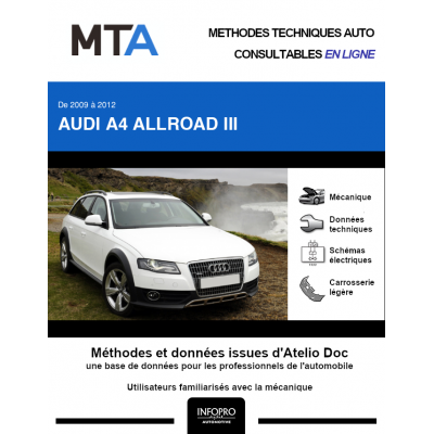 MTA Audi A4 allroad III BREAK 5 portes de 03/2009 à 10/2012