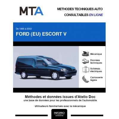MTA Ford (eu) Escort V FOURGON 3 portes de 07/1995 à 12/2002