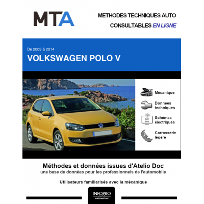 MTA Volkswagen Polo V HAYON 5 portes de 09/2009 à 05/2014