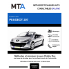 MTA Peugeot 207 CABRIOLET 2 portes de 03/2007 à ce jour