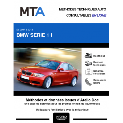 MTA Bmw Serie 1 I COUPE 2 portes de 11/2007 à 06/2013