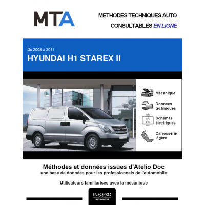 MTA Hyundai H1 starex II FOURGON 5 portes de 03/2008 à ce jour