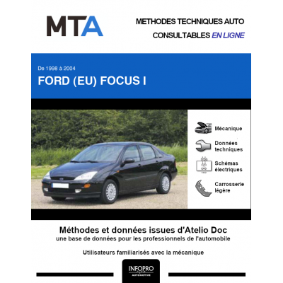 MTA Ford (eu) Focus I BERLINE 4 portes de 10/1998 à 09/2004