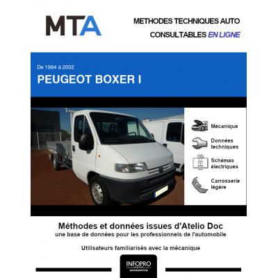 MTA Peugeot Boxer I PLATEAU 2 portes de 02/1994 à 02/2002