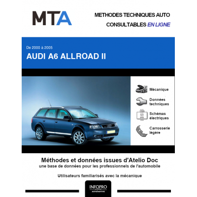 MTA Audi A6 allroad II BREAK 5 portes de 07/2000 à 12/2005