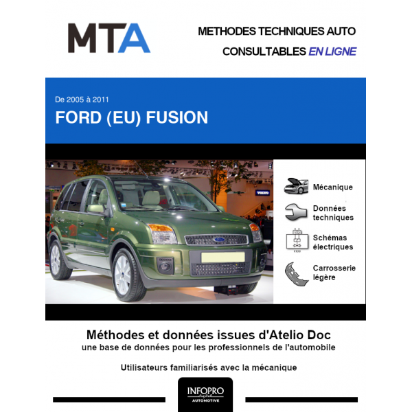 MTA Ford (eu) Fusion HAYON 5 portes de 10/2005 à 09/2011